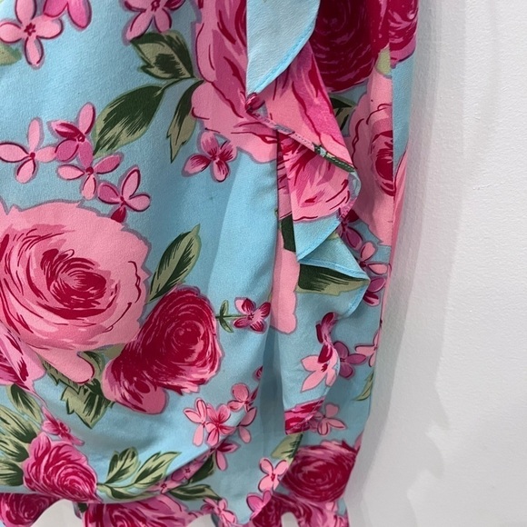 Genuine Silk Spencer Jeremy short sleeve floral dress size 10 - Picture 4 of 9